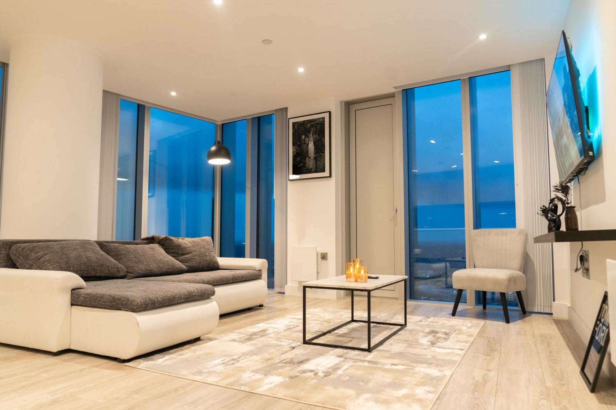 Luxury 2 Bed Penthouse With Stunning Views In Manchester City Centre المظهر الخارجي الصورة